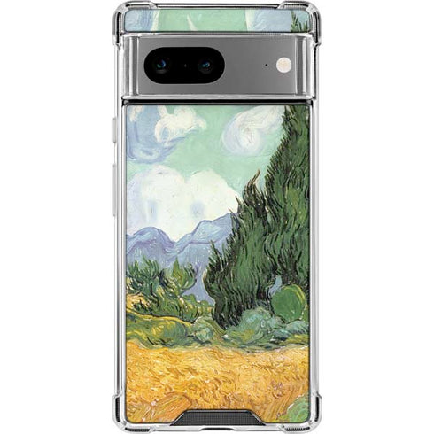 van Gogh - Wheatfield with Cypresses by Van Gogh Google Pixel 8 Clear Case